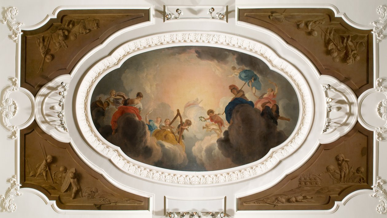 Apollo omgivet af de ni muser af Jacob de Wit