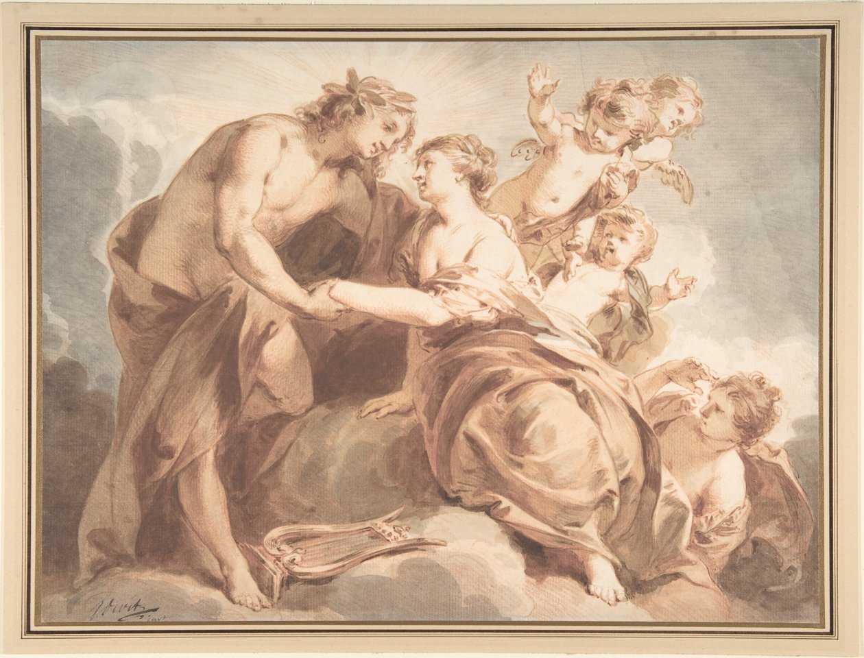 Apollo og Thetis af Jacob de Wit