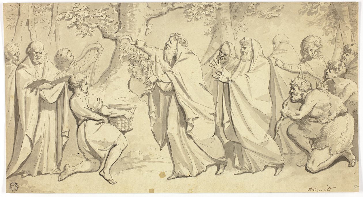Druider, der klipper mistelten af Jacob de Wit