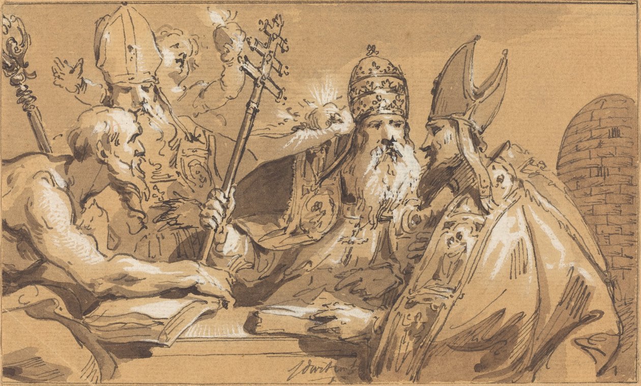Kirkens fire fædre af Jacob de Wit