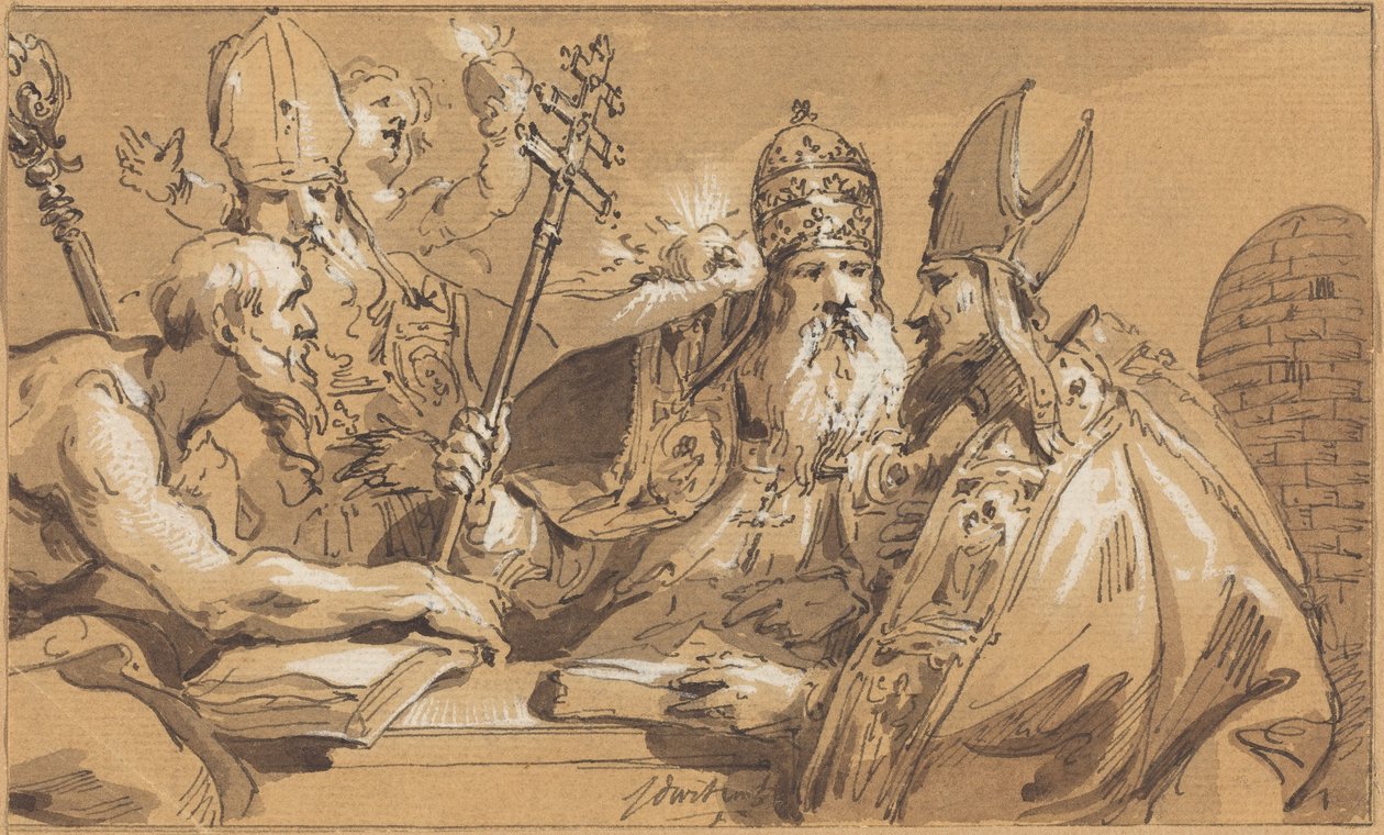 De fire kirkefædre af Jacob de Wit