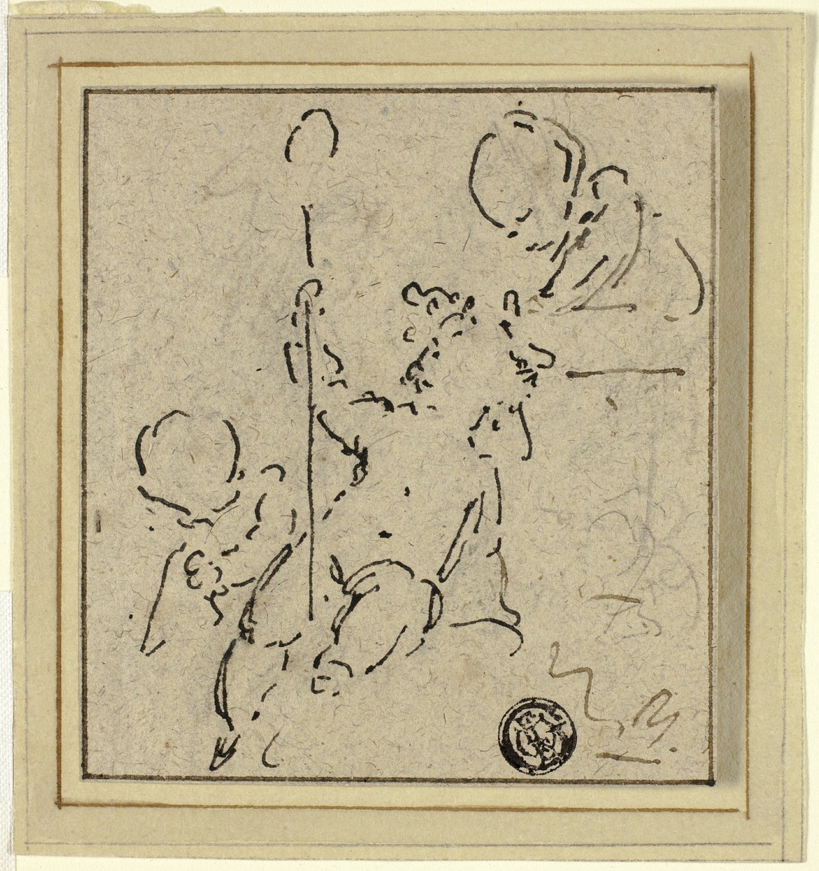 Tre Putti af Jacob de Wit