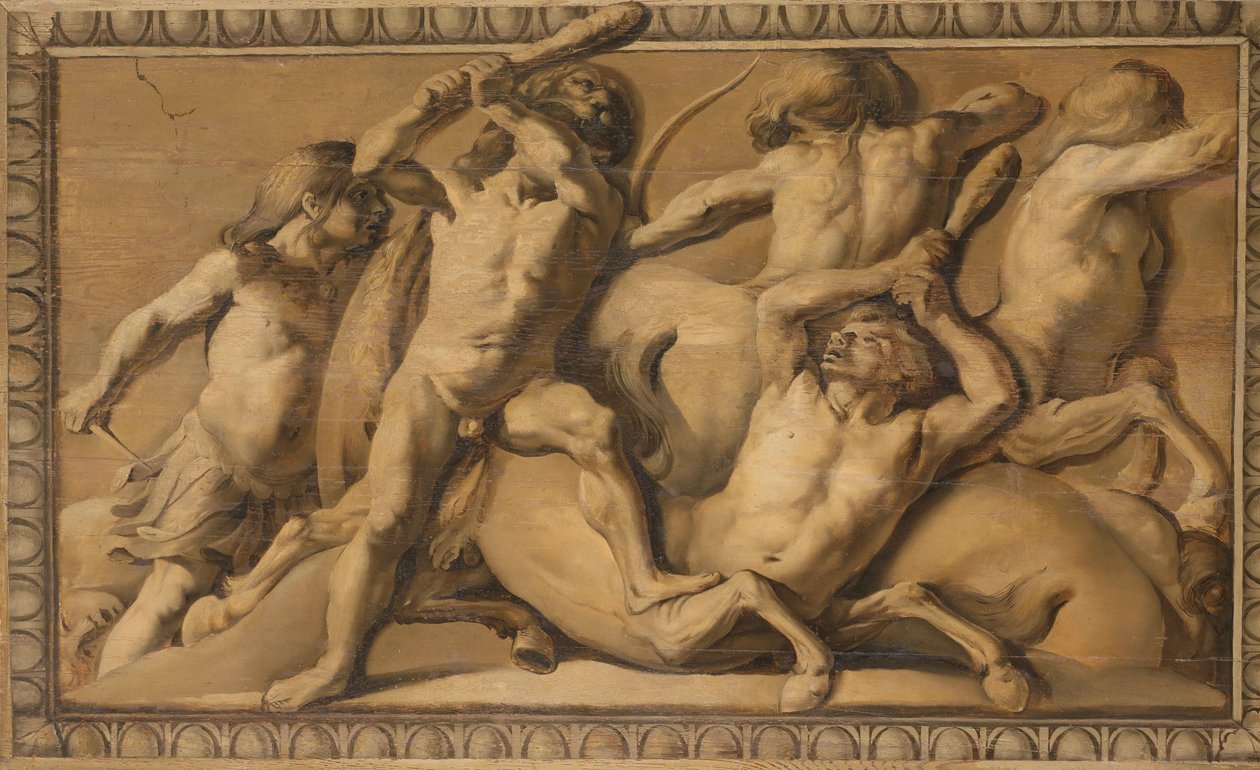 Hercules Slays the Centaurs (Jupiter besejrer kentaurerne) af Jacob van Campen