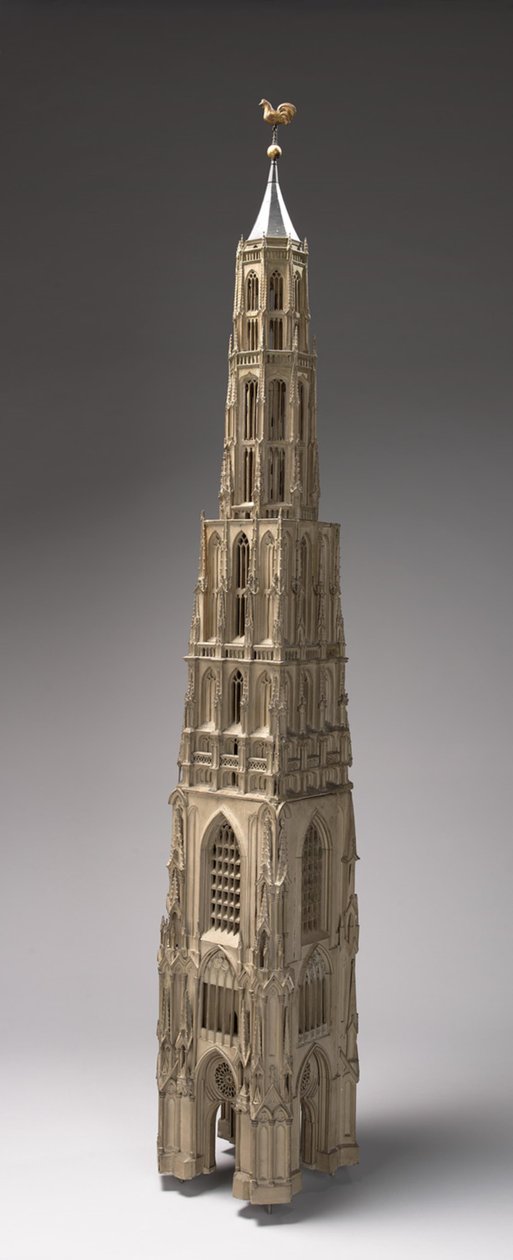 Model af det ufærdige tårn på Nieuwe Kerk af Jacob van Campen