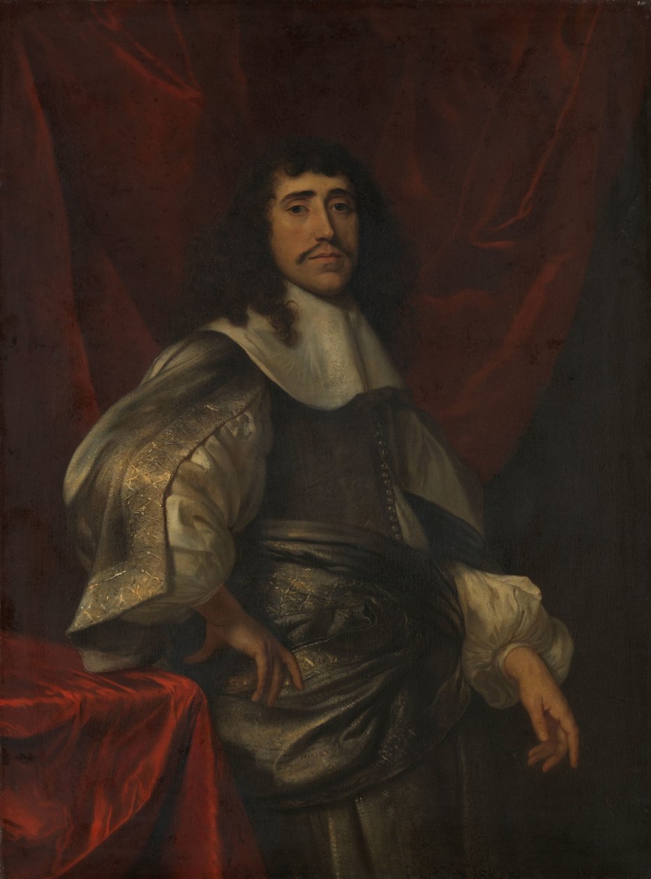 Portræt af en mand, menes at være Christoffel van Gangelt, Lucretia Boudaens anden mand af Jacob van Loo (attributed to)