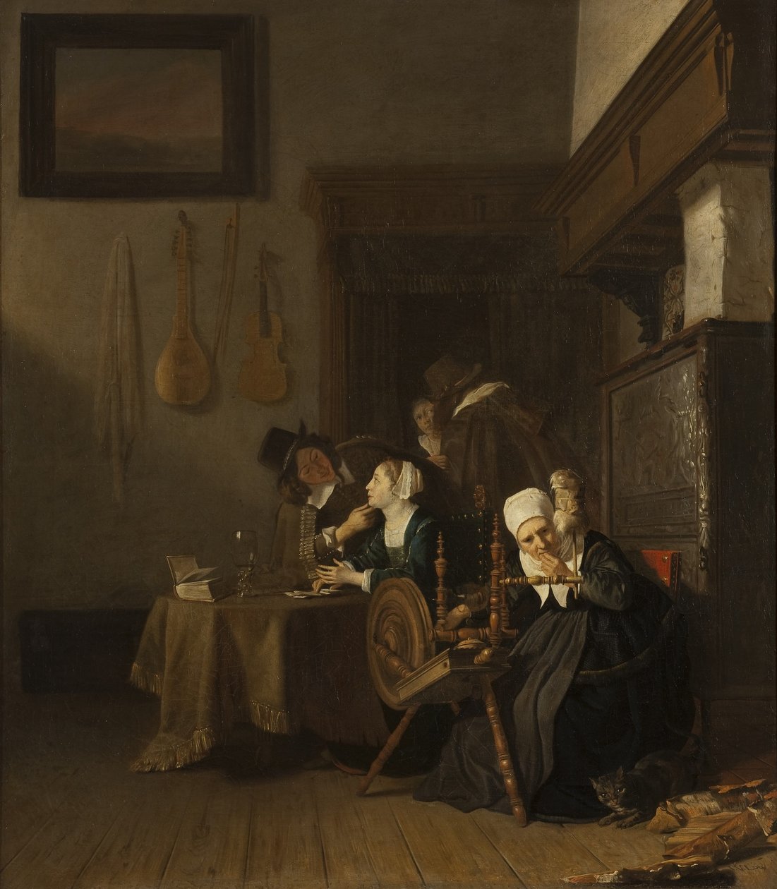 Overbærende gammel dame af Jacob van Loo