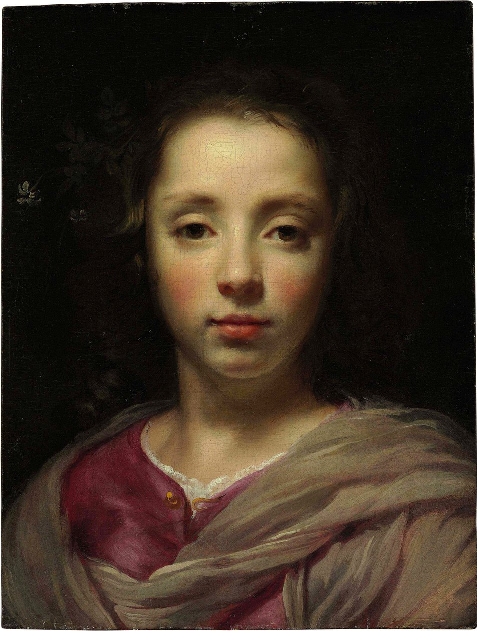 Hovedet af en ung pige af Jacob van Oost