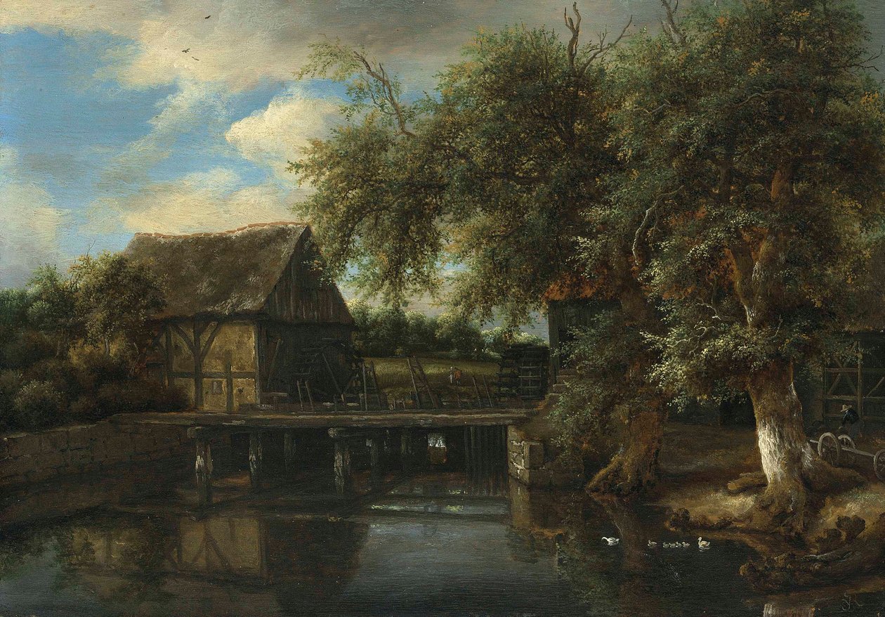 En vandmølle af Jacob van Ruisdael