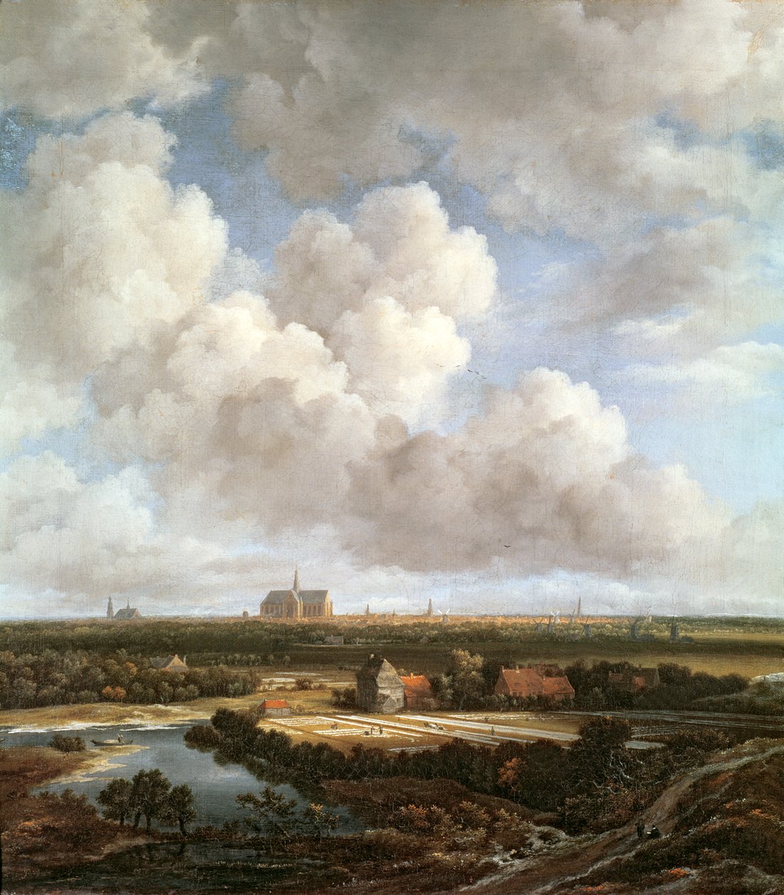 Blegningsjord på landet nær Haarlem, 1670 af Jacob van Ruisdael