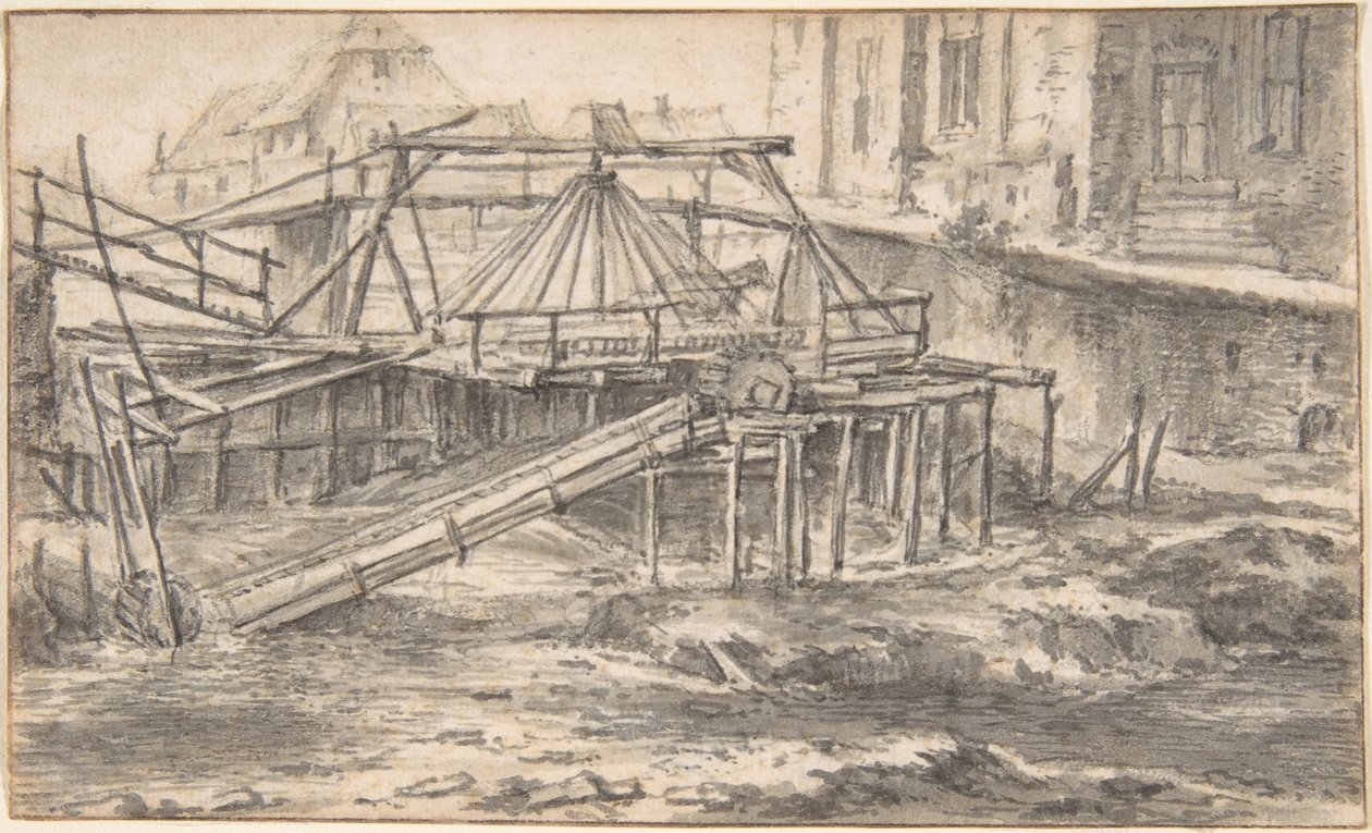 Uddybning af en kanal af Jacob van Ruisdael