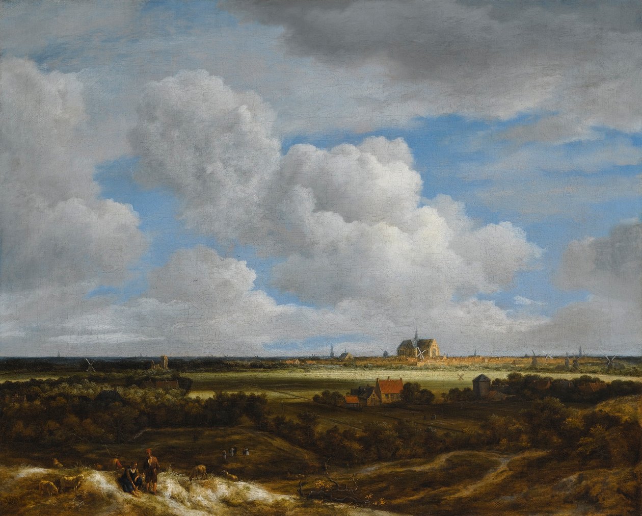 Tysk: Blick auf Haarlem Udsigt over Haarlem (Haerlempje) af Jacob van Ruisdael