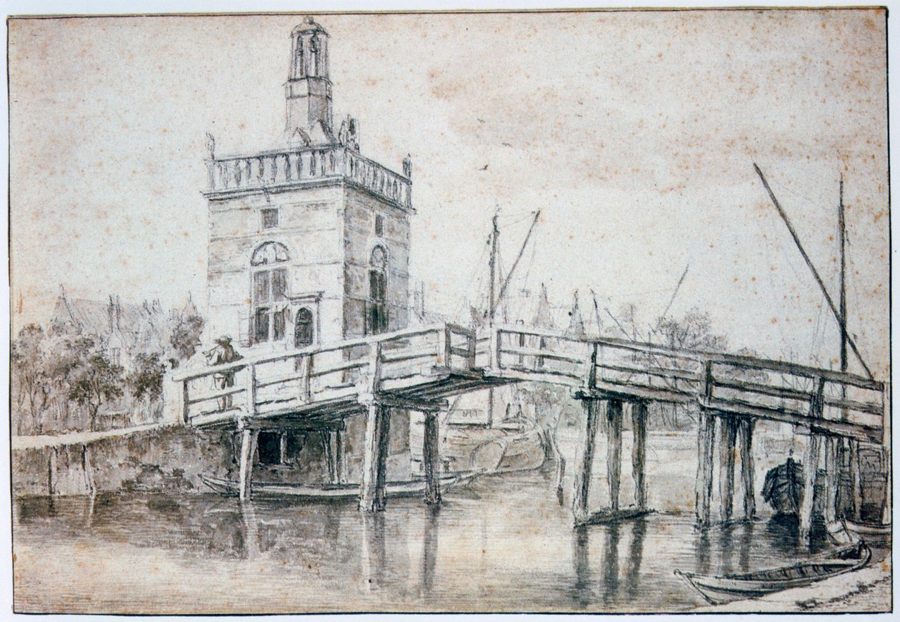 Broen ved Alkmaar, c1648-1682 af Jacob van Ruisdael