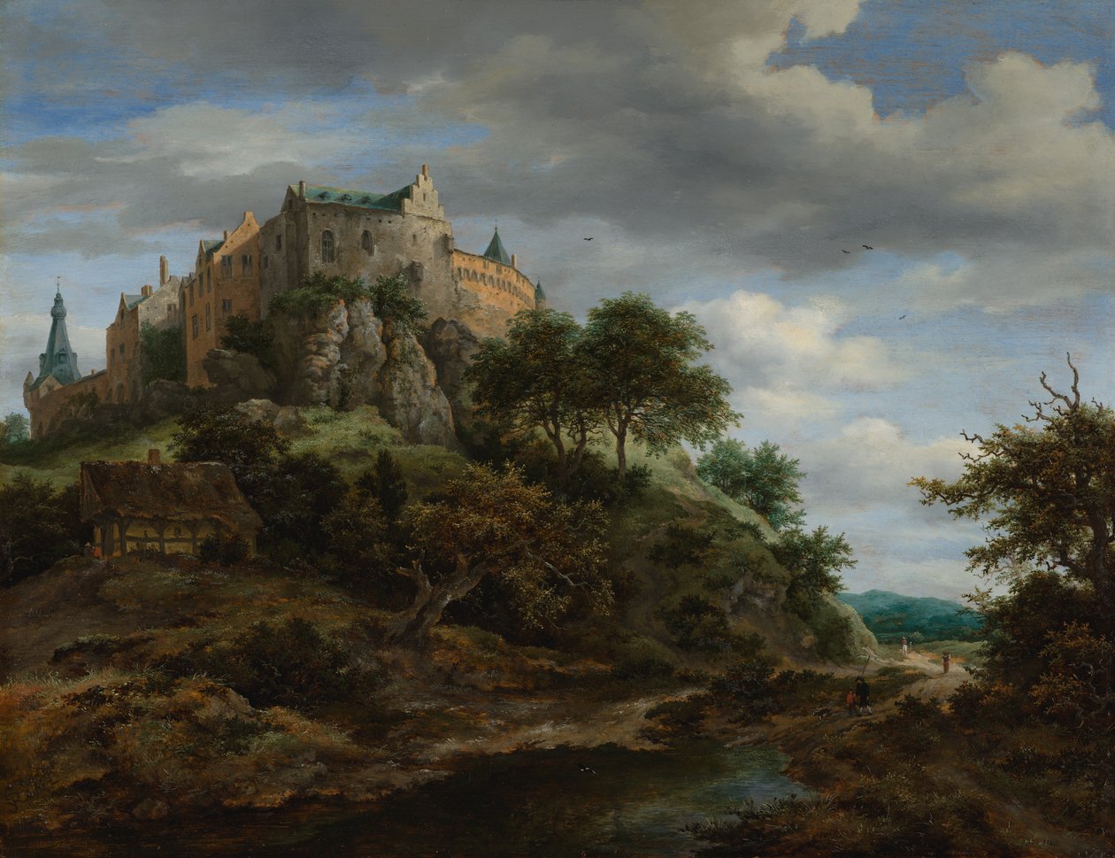 Udsigt over Bentheim Slot af Jacob van Ruisdael