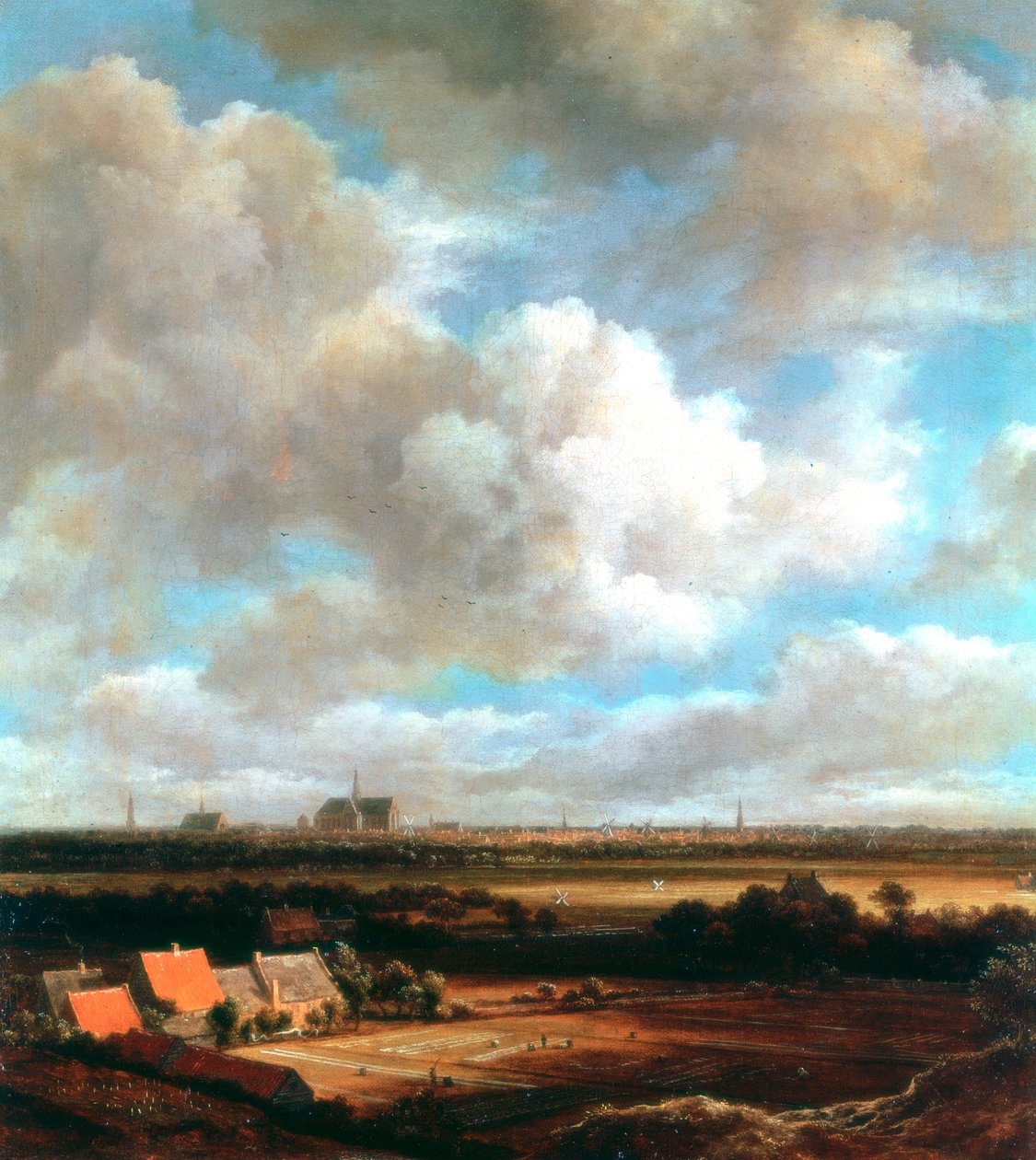 Udsigt over Haarlem, 1670 af Jacob van Ruisdael