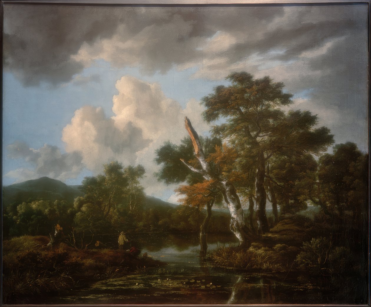 Skovlandskab med en dam af Jacob van Ruisdael