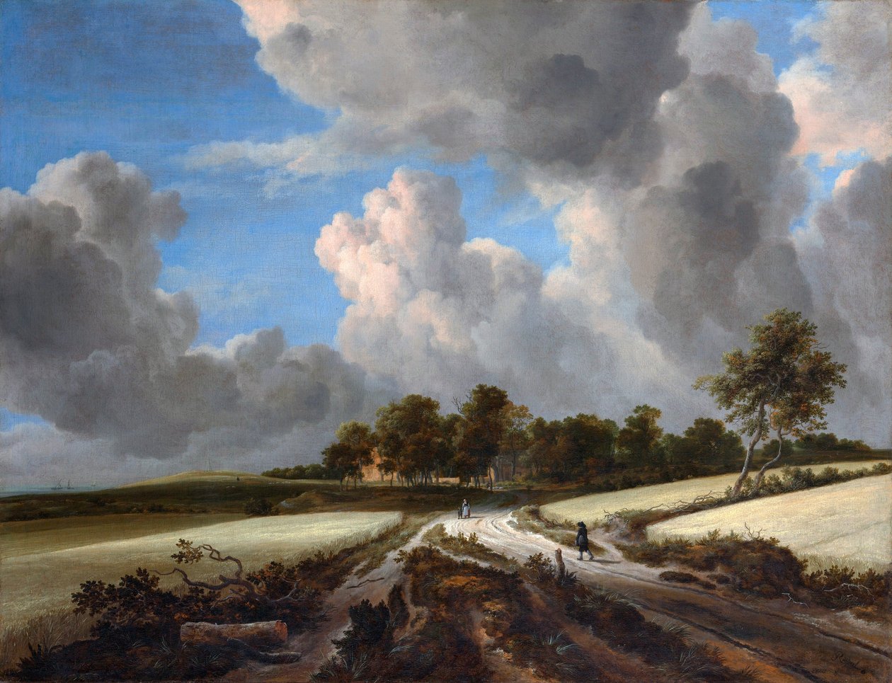 Hvedemarker af Jacob van Ruisdael