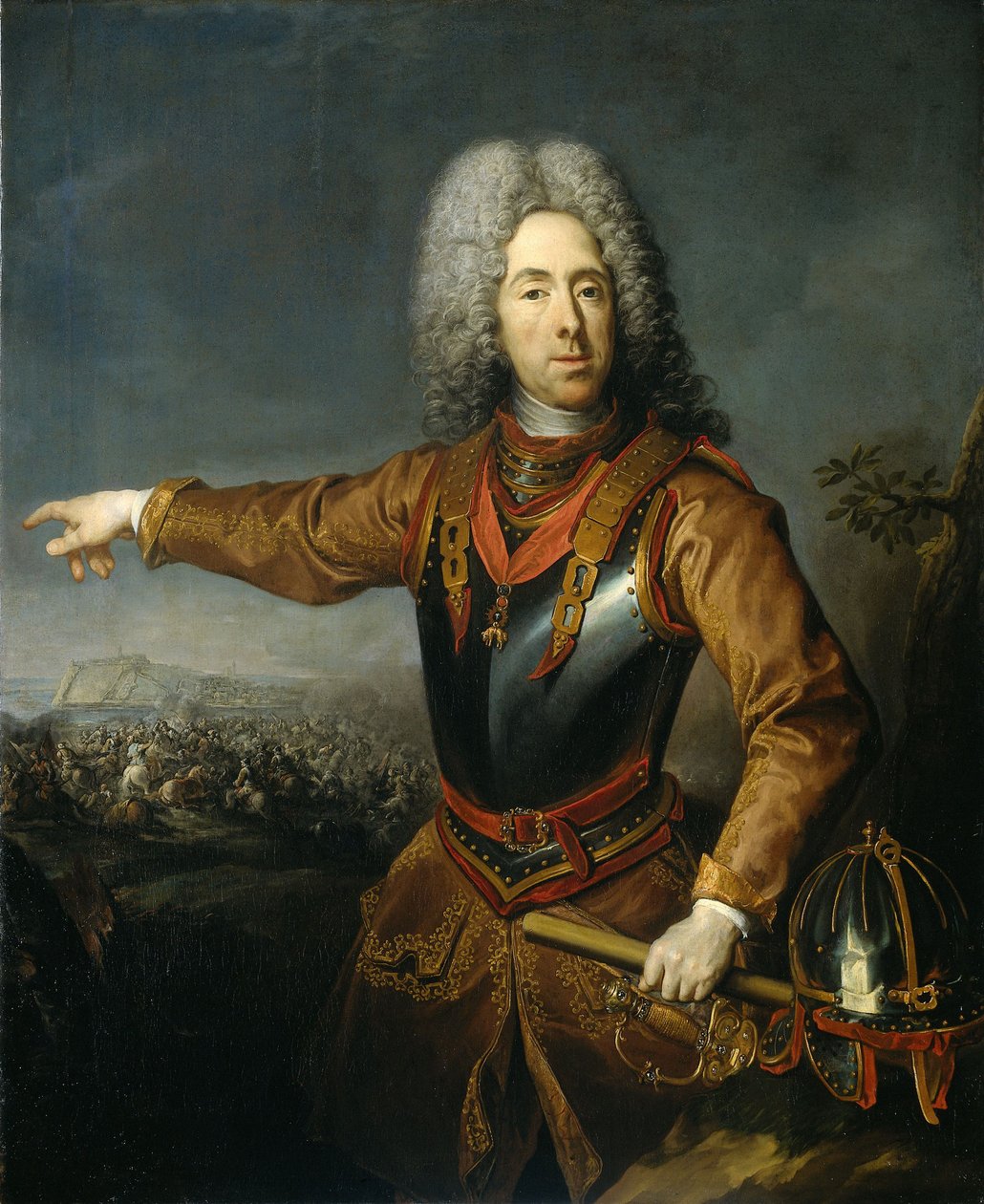 Portræt af Prins Eugen af Savoyen 1663-1736, 1718 af Jacob van Schuppen