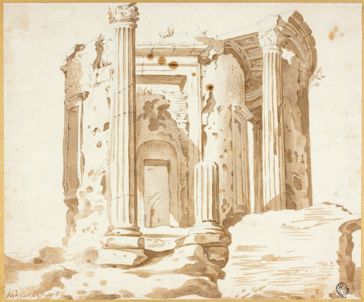 Tempel i Tivoli af Jacob van der Ulft