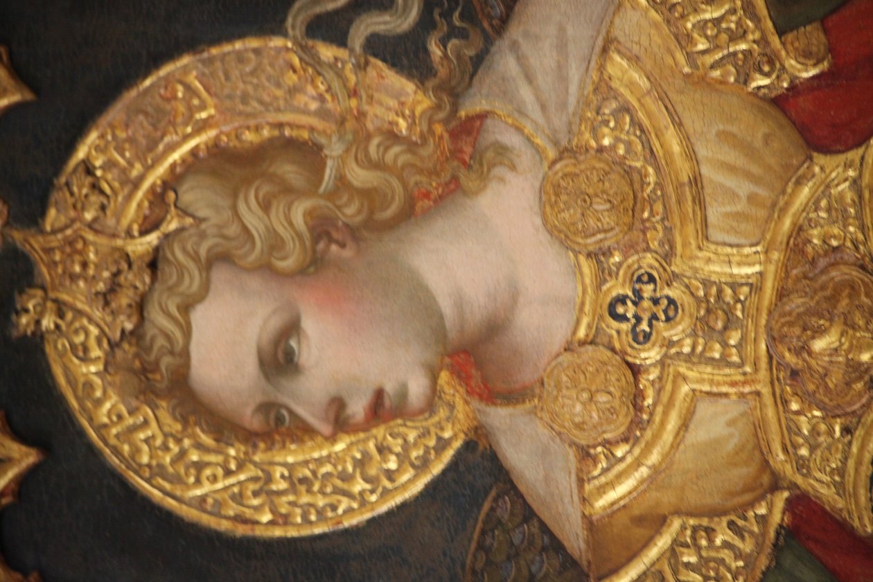 Retfærdighed mellem ærkeenglene Michael og Gabriel af Jacobello del Fiore  