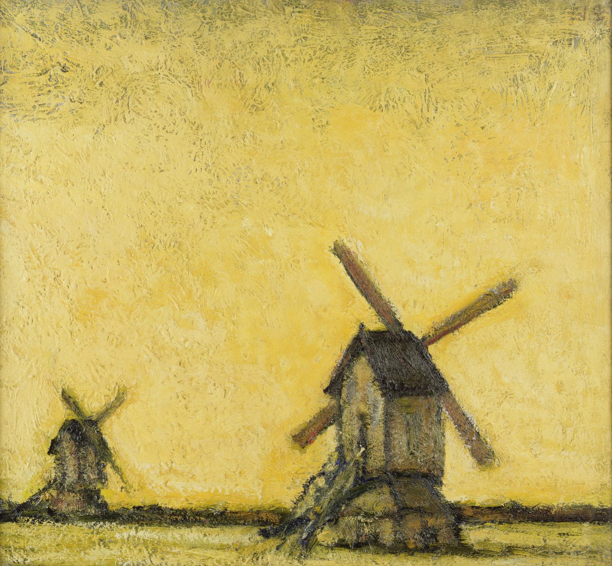 Landscape with Two Windmills, c.1900dani af Jacobs Smits