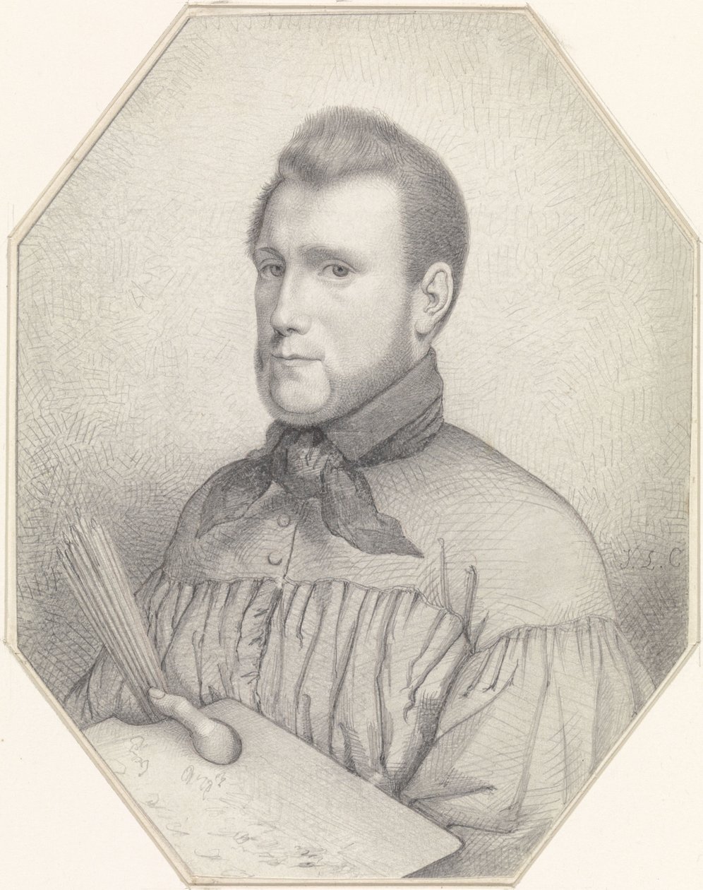 Selvportræt af Jacobus Ludovicus Cornet af Jacobus Ludovicus Cornet