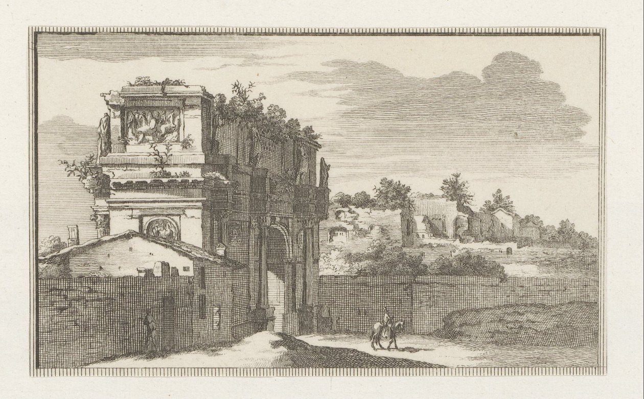 Konstantinbuen i Rom Udsigt over Rom (serietitel) La Galerie agreable du mond (...) divisée en LXVI tomes...Cette partie comprend le Rome moderne (serietitel) Magesyn der Italiaense bygninger (serietitel) af Jacobus Baptist