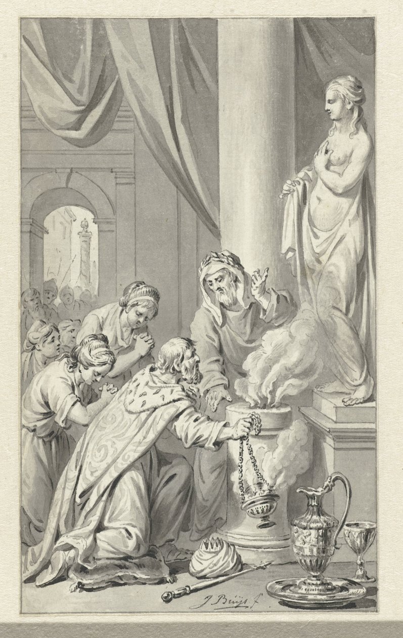 Salomons afgudsdyrkelse af Jacobus Buys