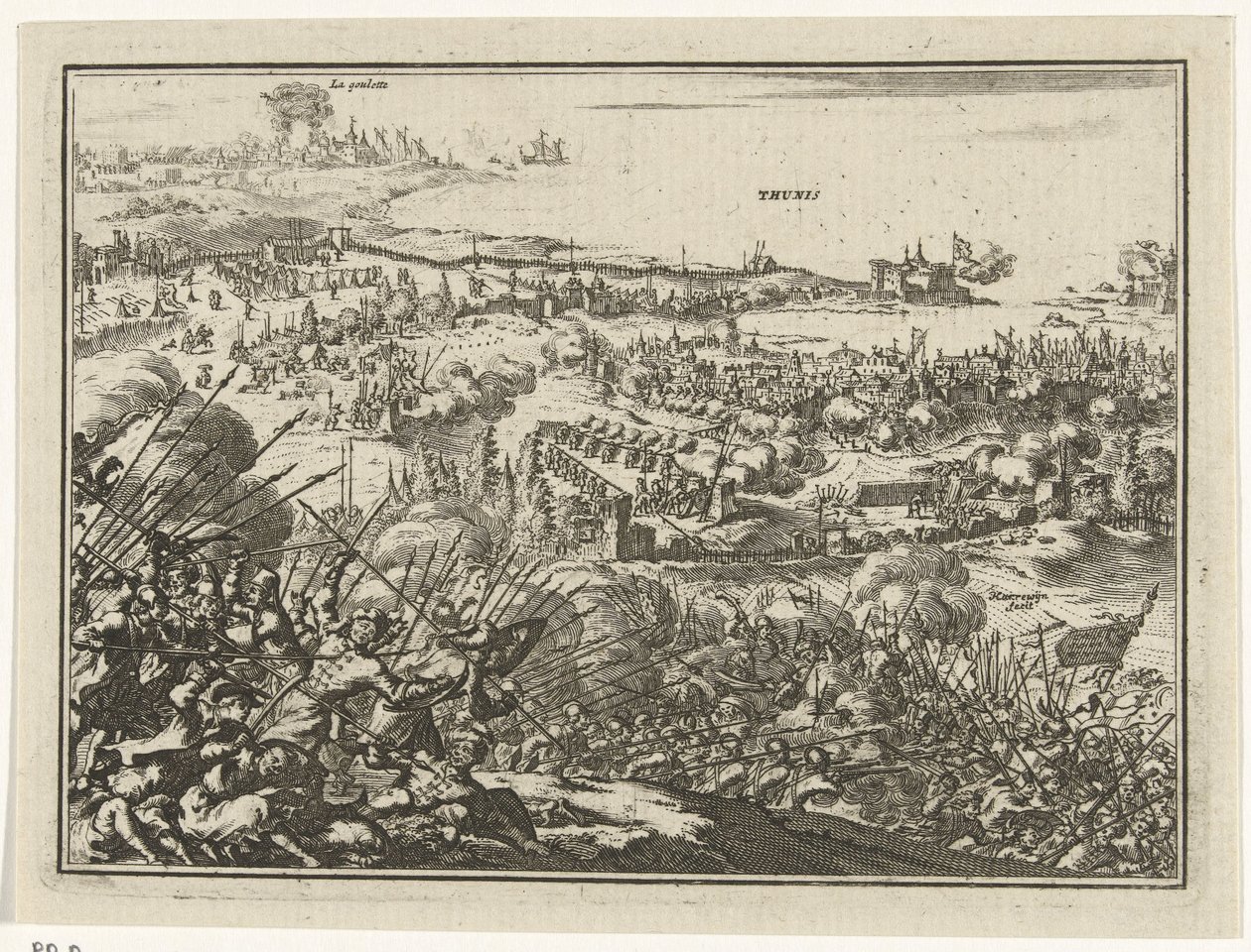 Capture of Tunis af Karel V af Jacobus Harrewijn