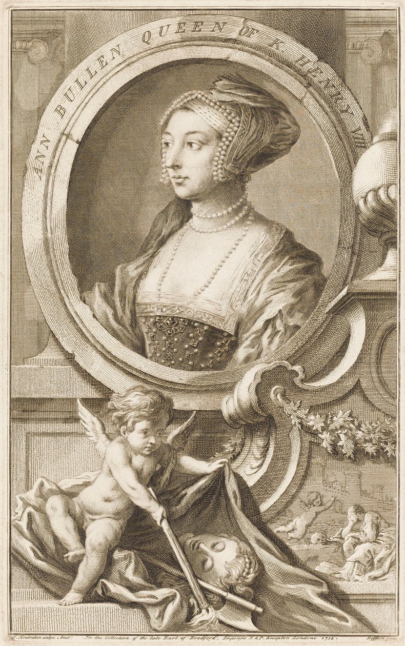 Anne Boleyn (f. 1536) af Jacobus Houbraken