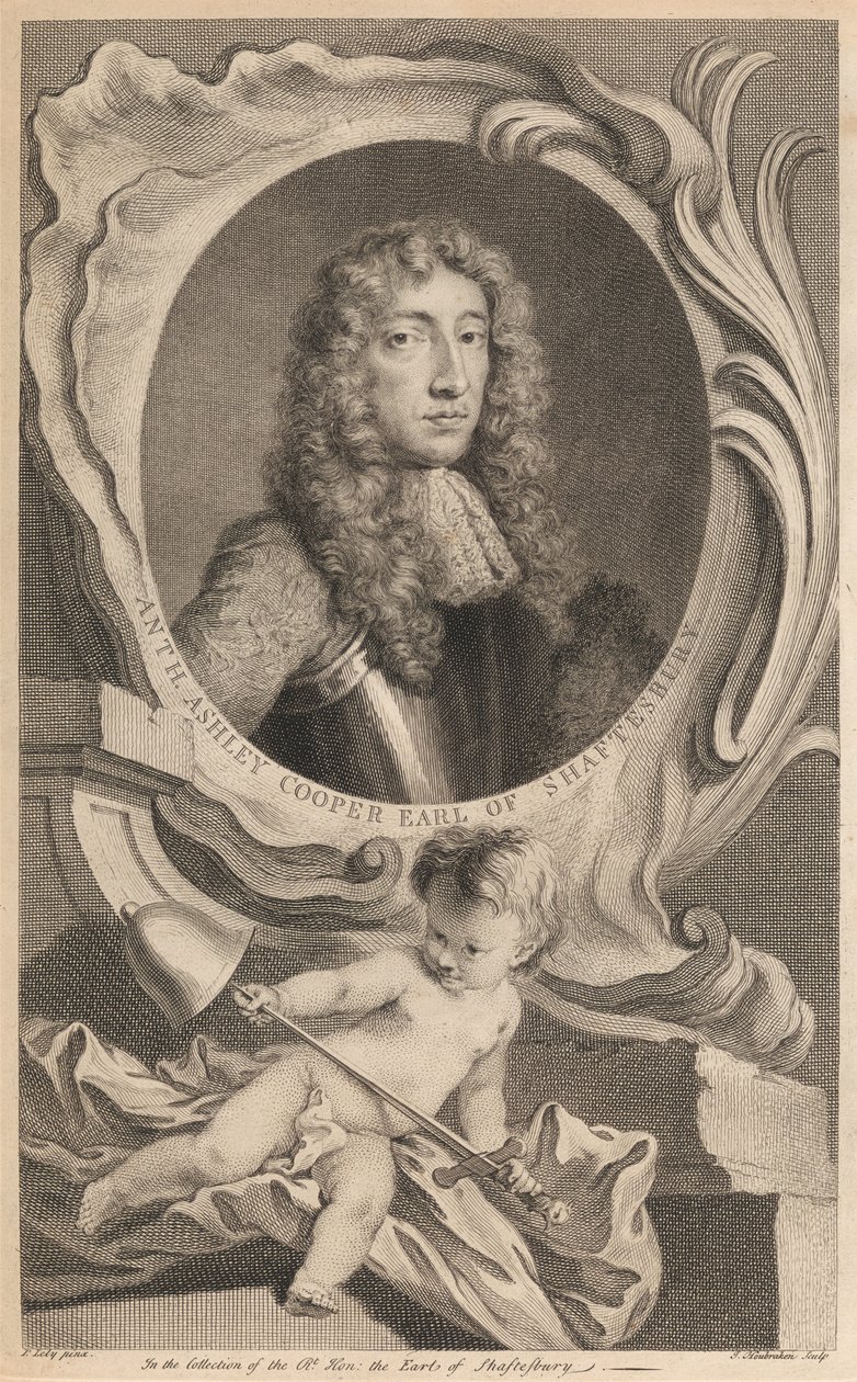 Anthony Ashley Cooper, jarl af Shaftesbury af Jacobus Houbraken