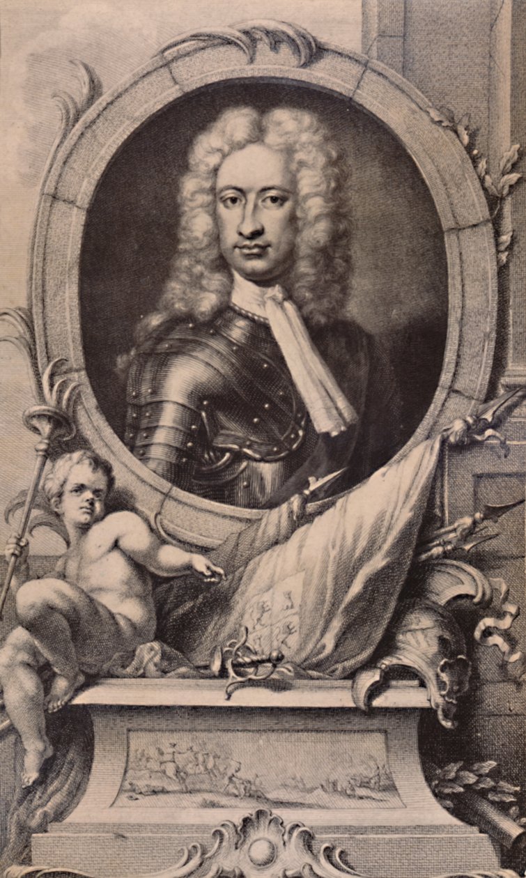 Charles Mordaunt, jarl af Peterborough og Monmouth, engelsk soldat, c1740 1894 af Jacobus Houbraken
