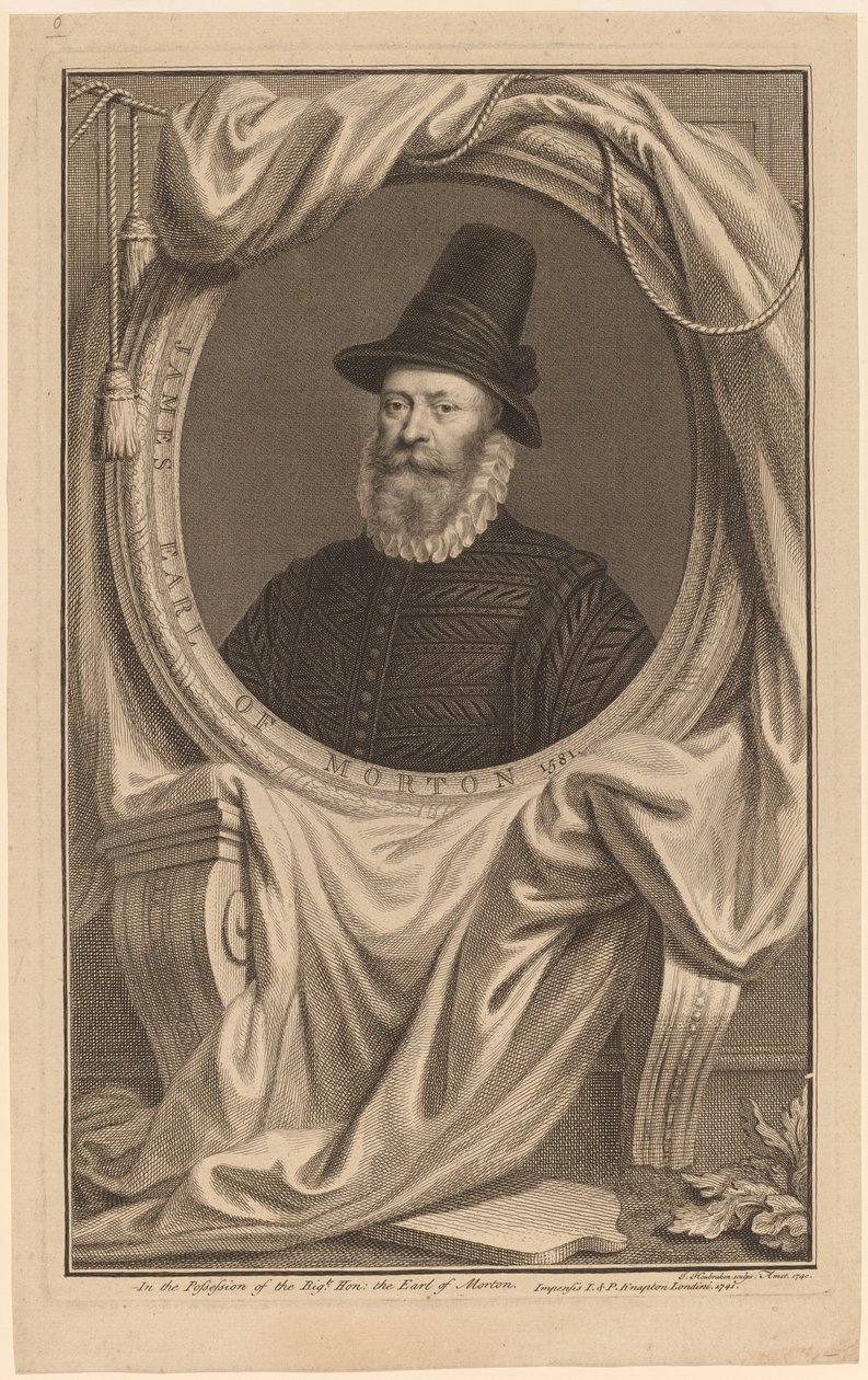 James, jarl af Morton af Jacobus Houbraken