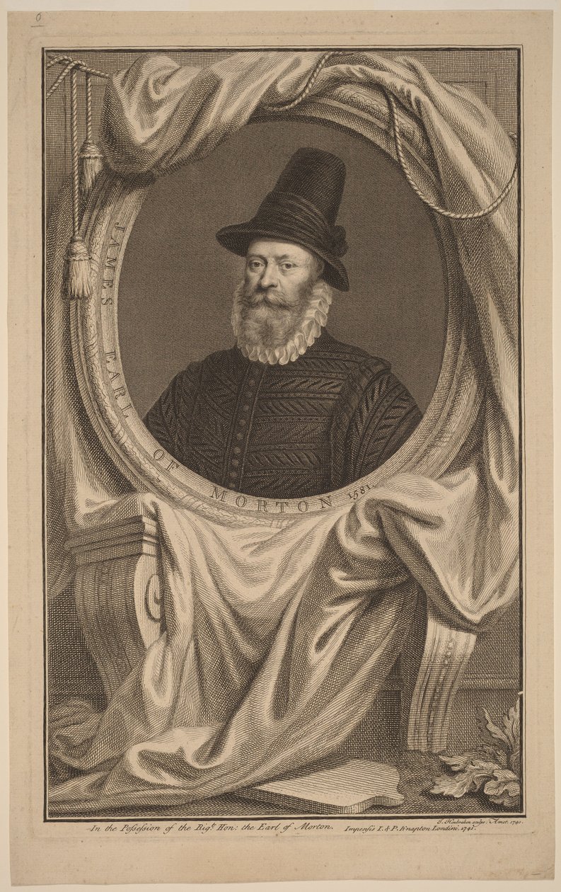 James, jarl af Morton af Jacobus Houbraken