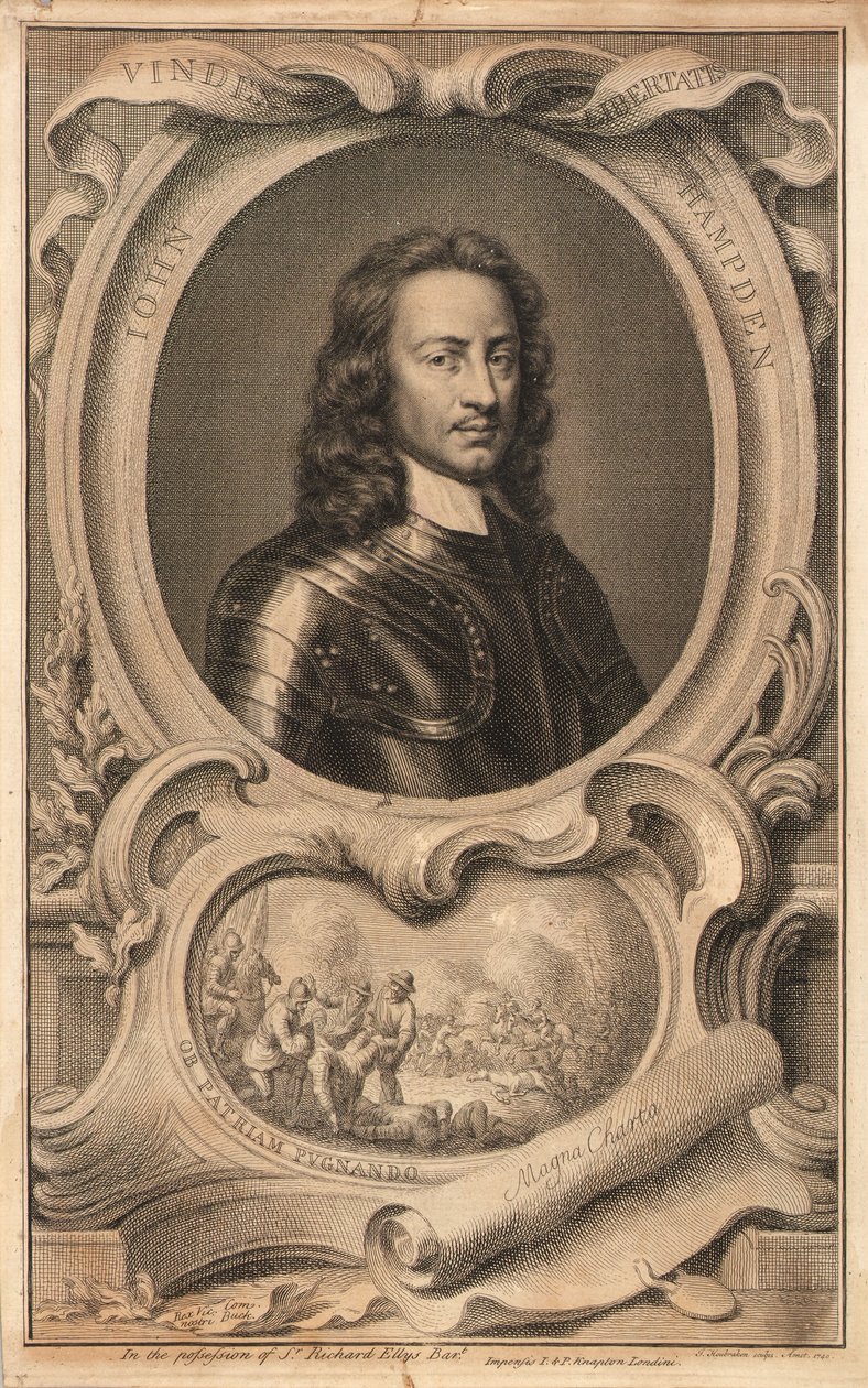 John Hampden af Jacobus Houbraken