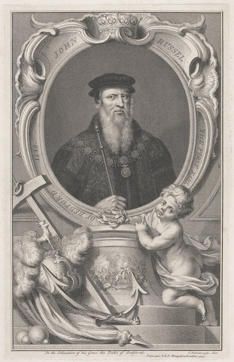 John Russell, første jarl af Bedford af Jacobus Houbraken