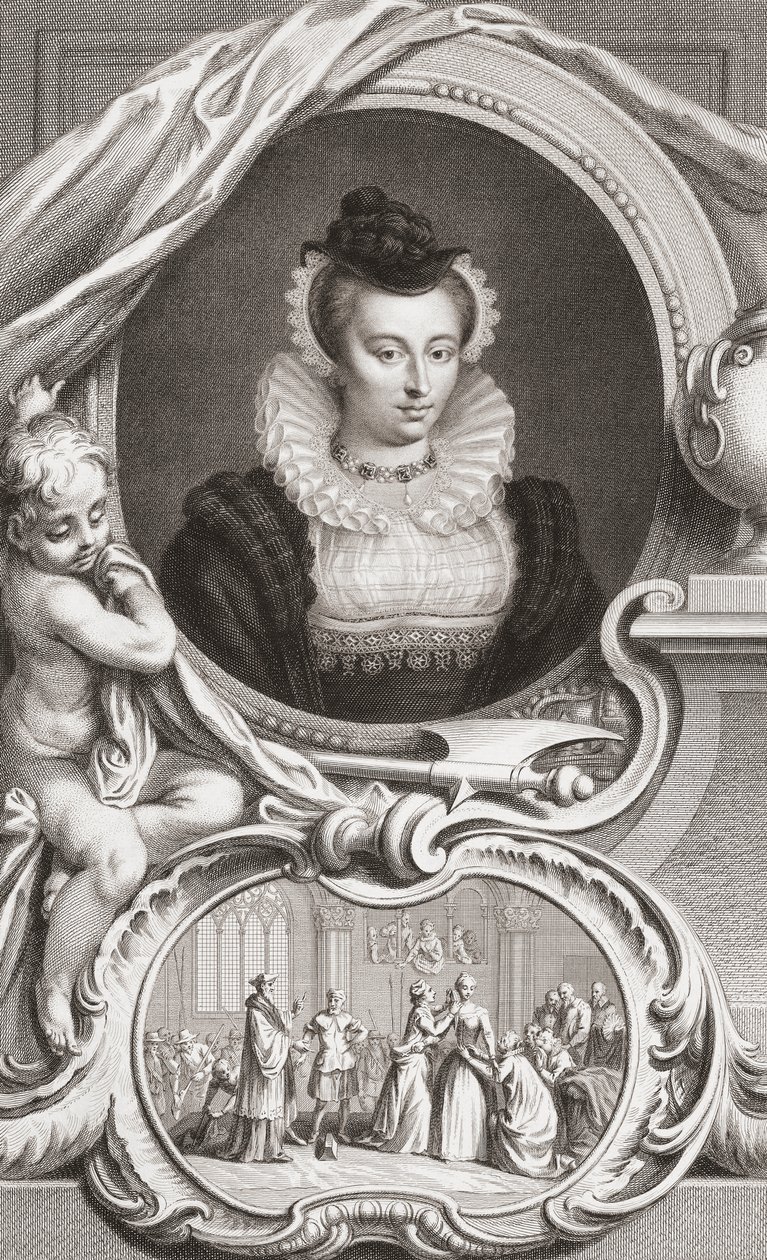 Mary, dronningen af Skotten af Jacobus Houbraken