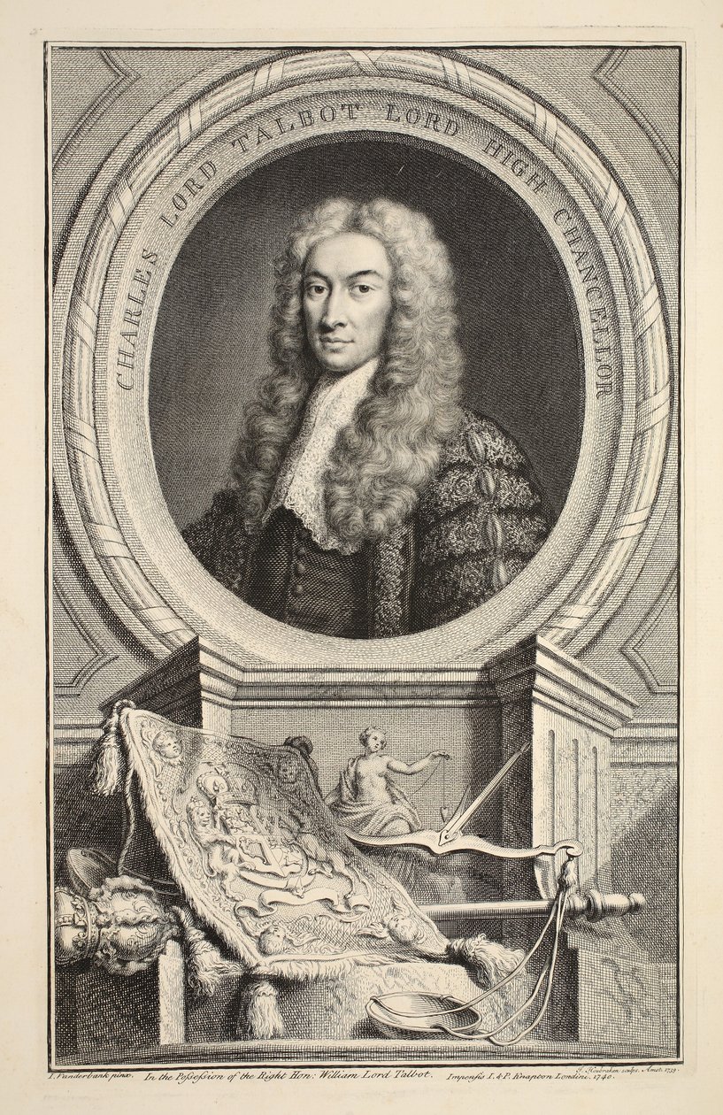 Portræt af Charles, Lord Talbot, illustration fra 