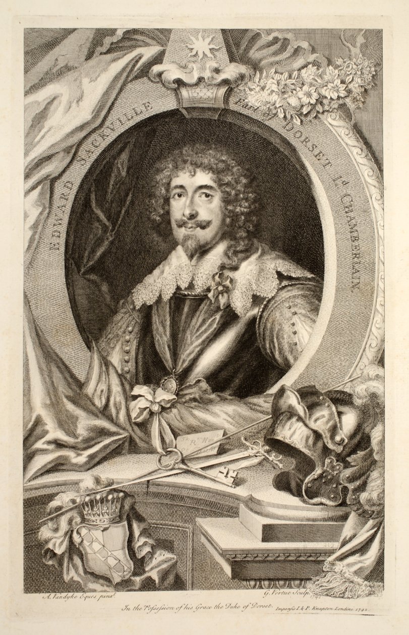 Portræt af Edward Sackville, illustration fra 