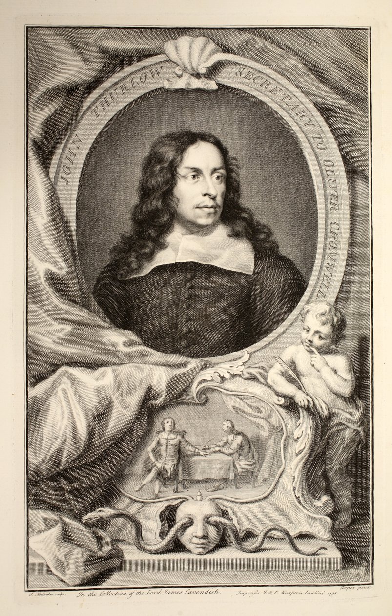 Portræt af John Thurlow, illustration fra 