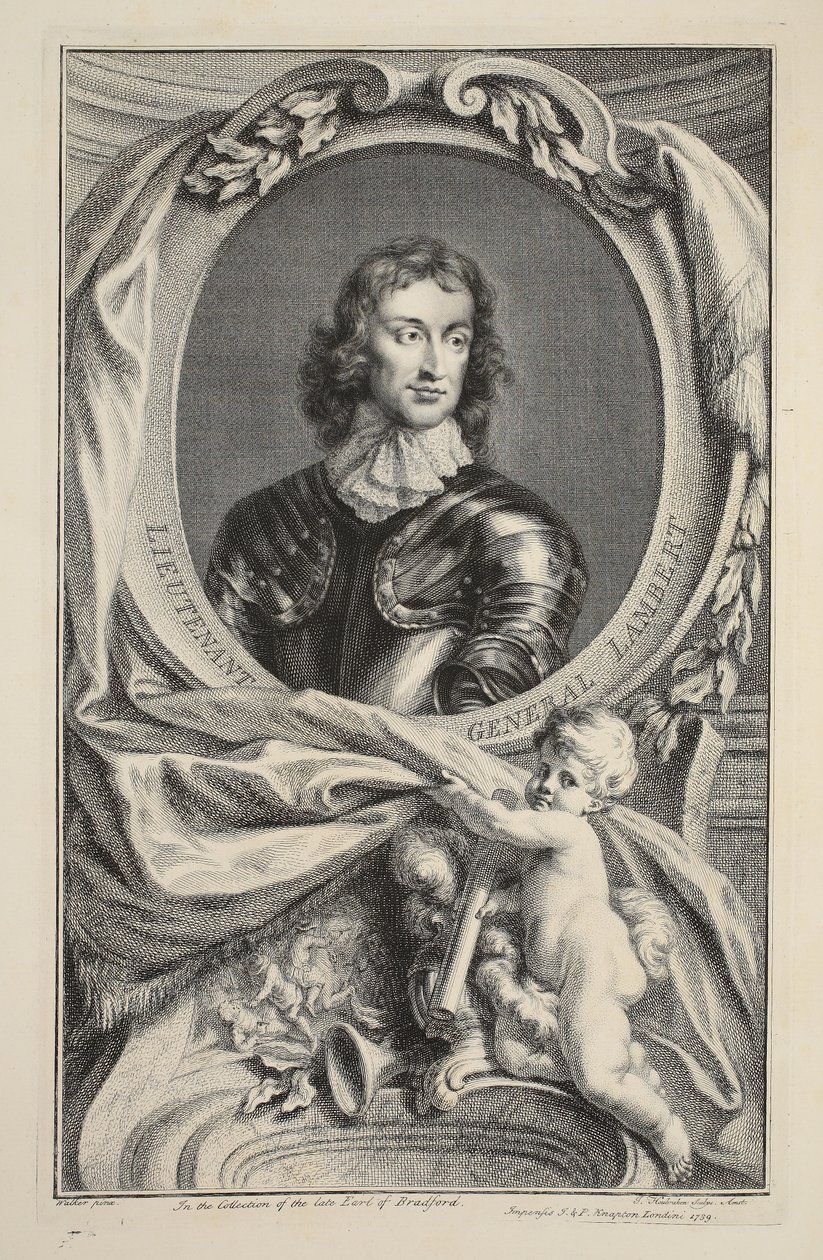 Portræt af generalløjtnant Lambert, illustration fra 