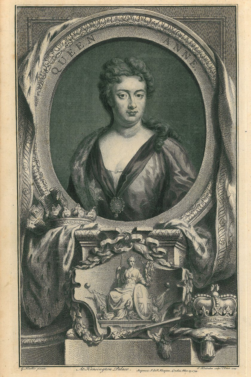 Queen Anne af Jacobus Houbraken