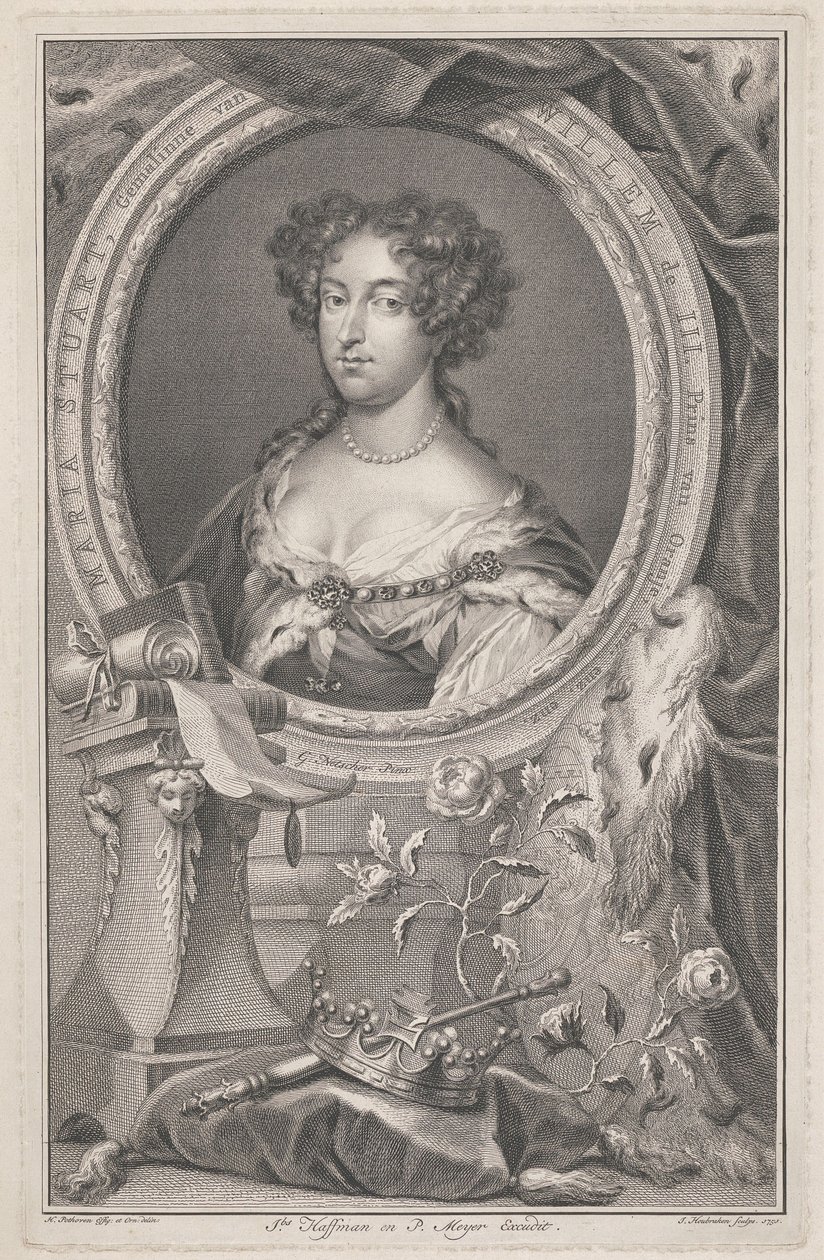 Dronning Mary II af Jacobus Houbraken