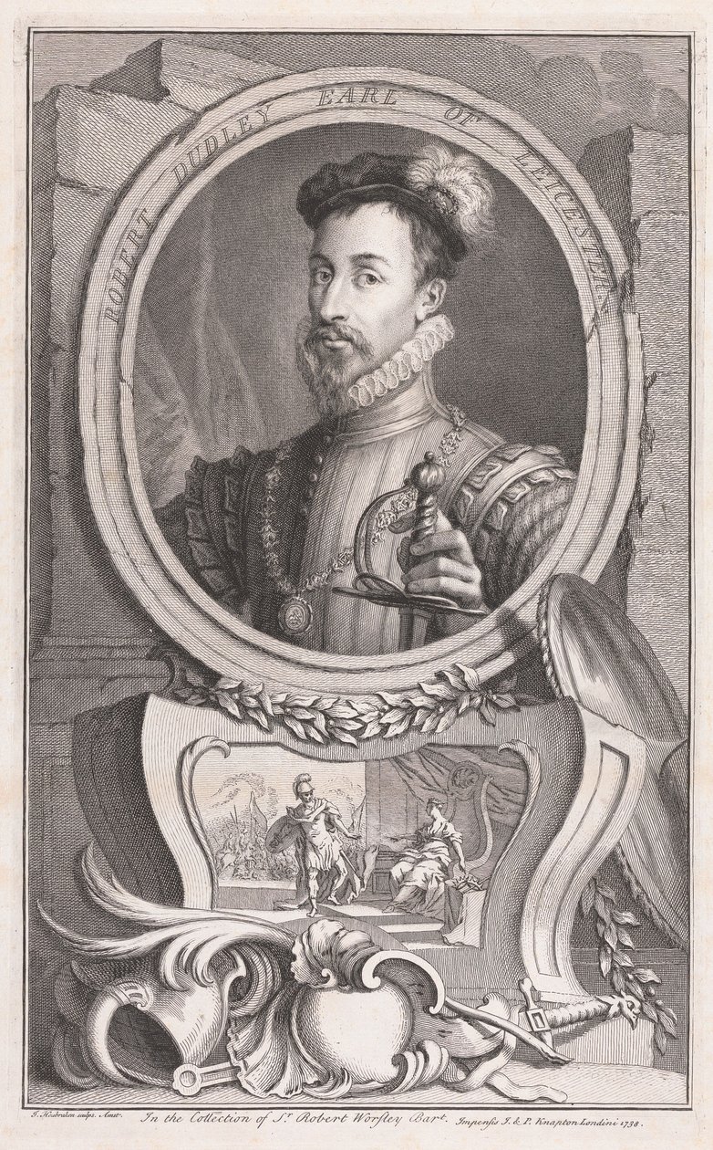 Robert Dudley, jarl af Leicester af Jacobus Houbraken