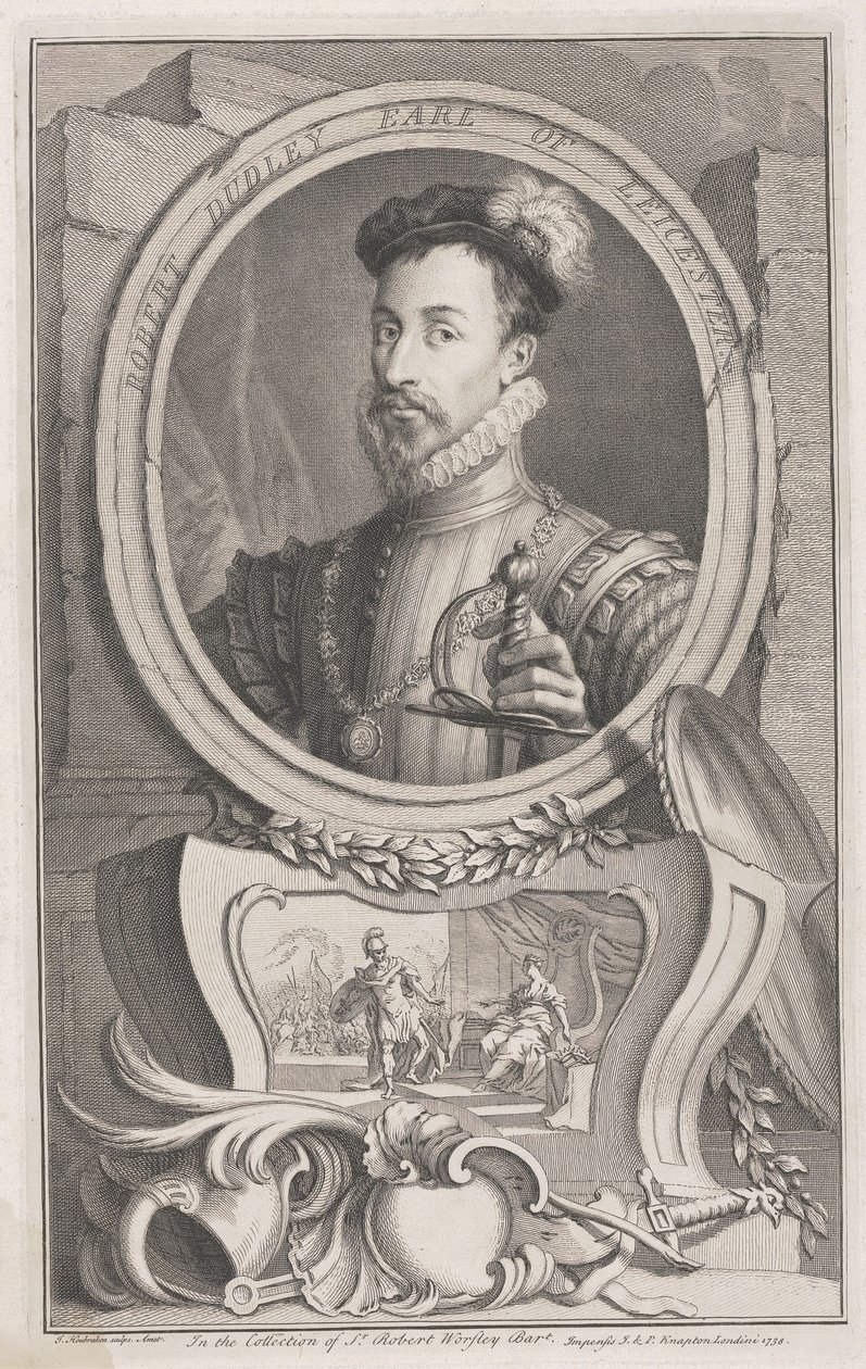 Robert Dudley, jarl af Leicester af Jacobus Houbraken