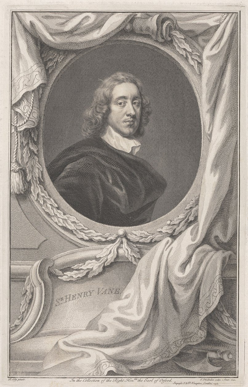 Sir Henry Vane af Jacobus Houbraken