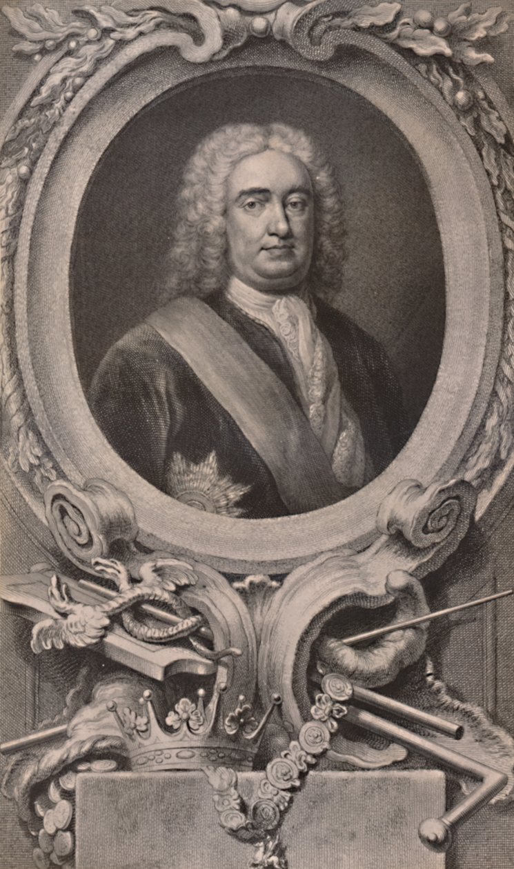 Sir Robert Walpole, engelsk statsmand og premierminister, c1746 1894 af Jacobus Houbraken