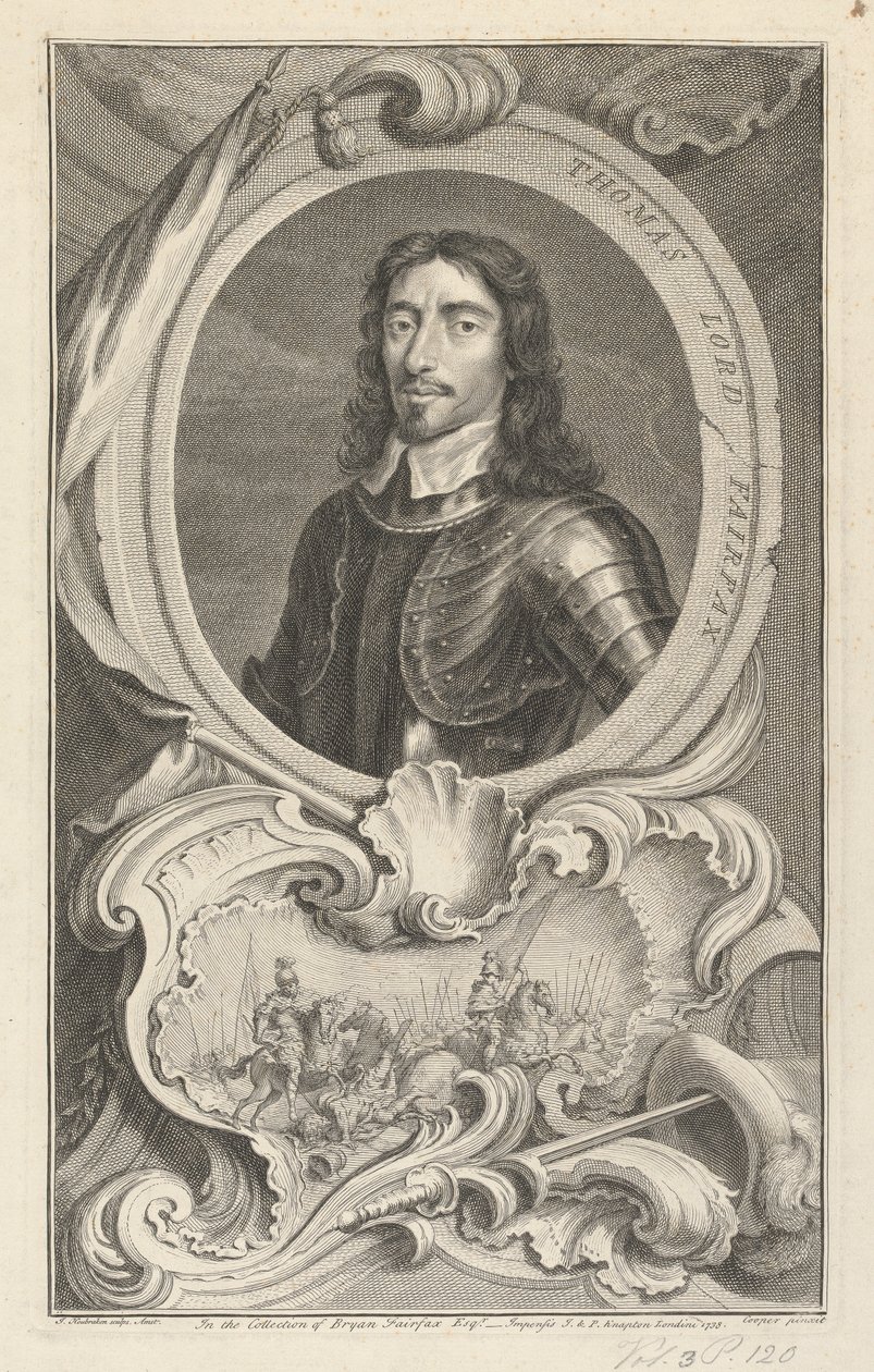 Thomas Fairfax, 3. Lord Fairfax af Cameron af Jacobus Houbraken