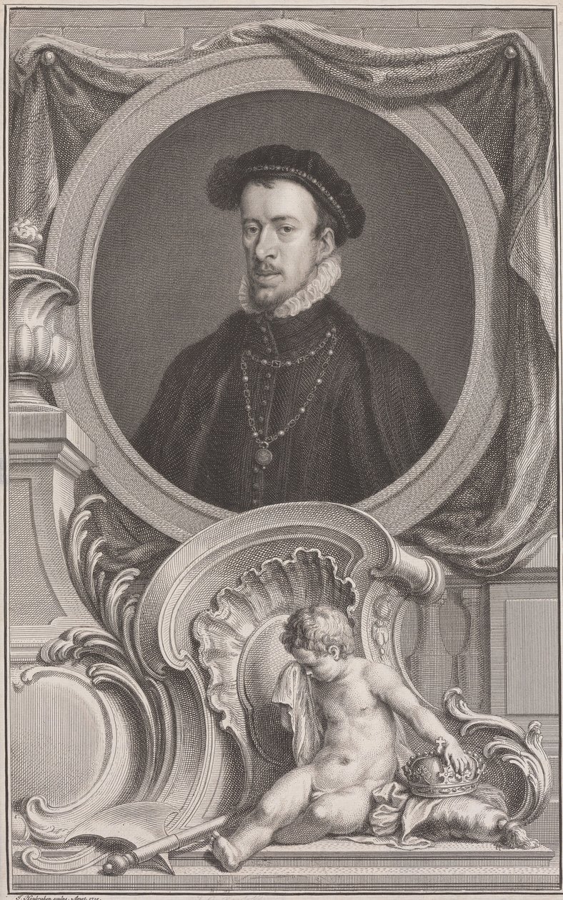 Thomas Howard, hertug af Norfolk af Jacobus Houbraken