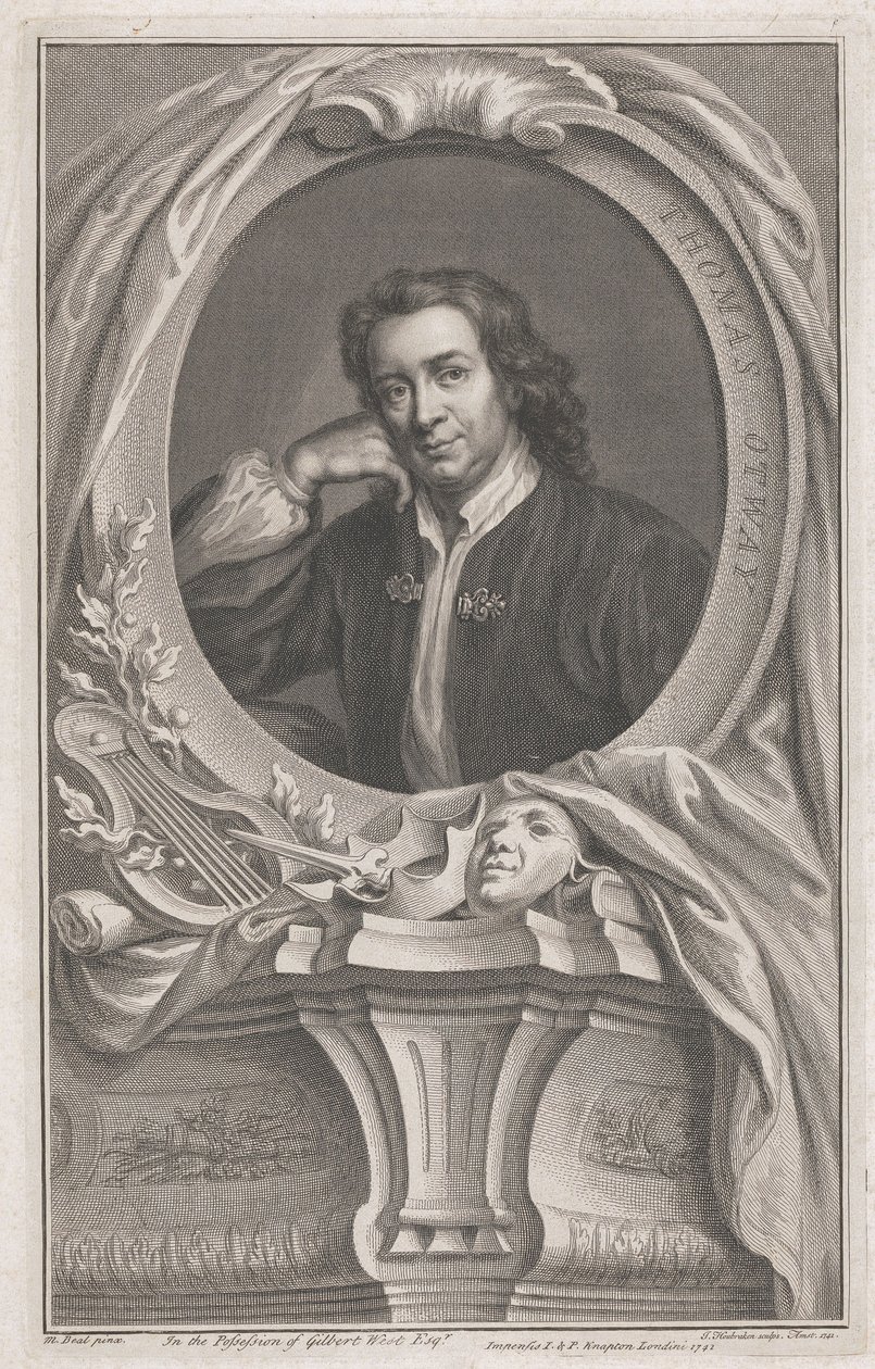 Thomas Otway af Jacobus Houbraken