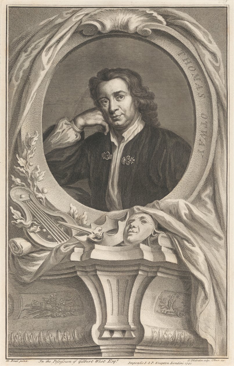 Thomas Otway af Jacobus Houbraken